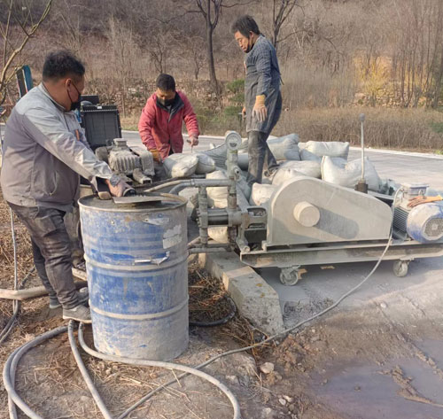 巫溪路面下沉注浆